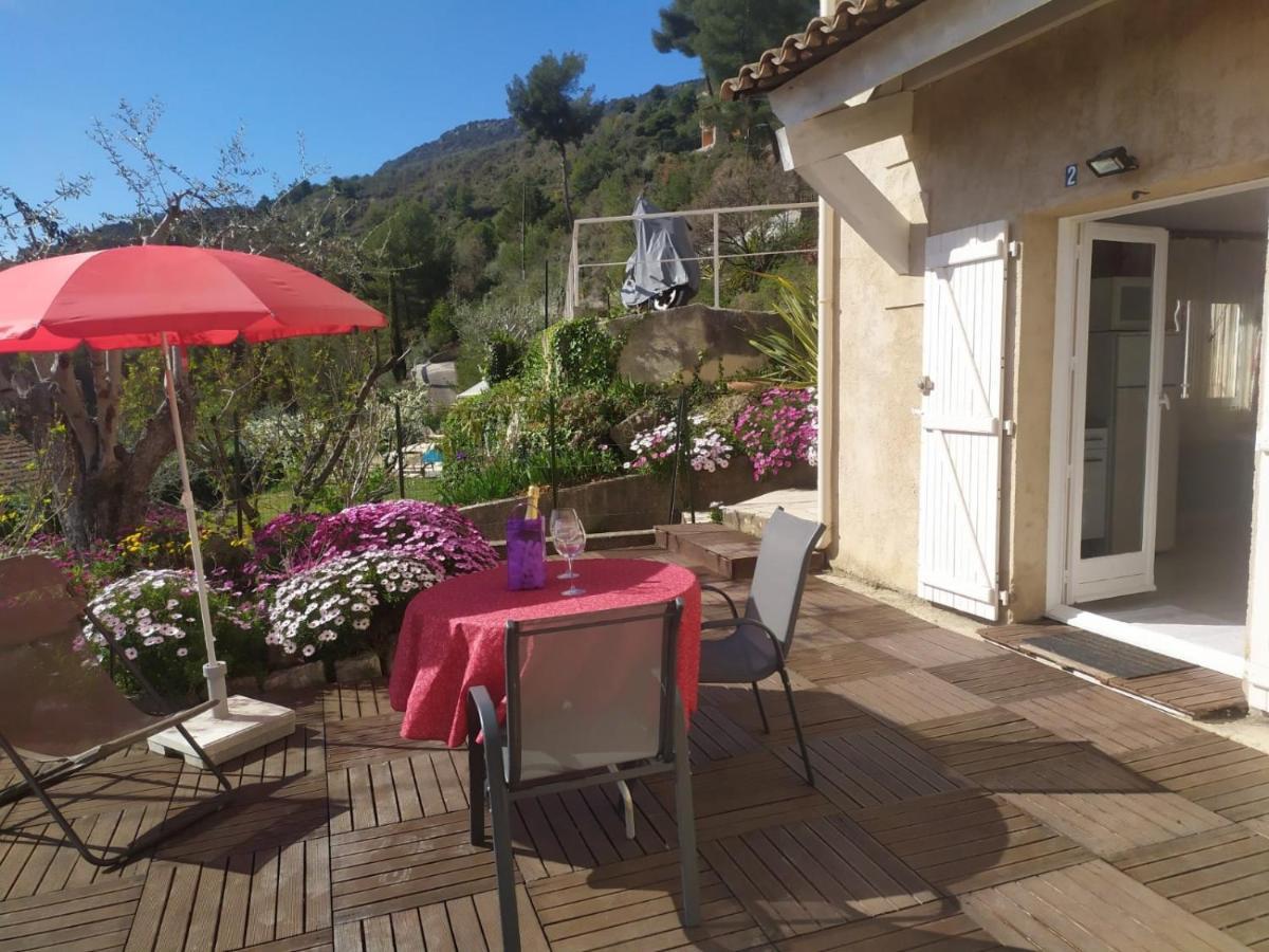 Studio le romantique à 20 kms de Nice Bendéjun Exterior foto