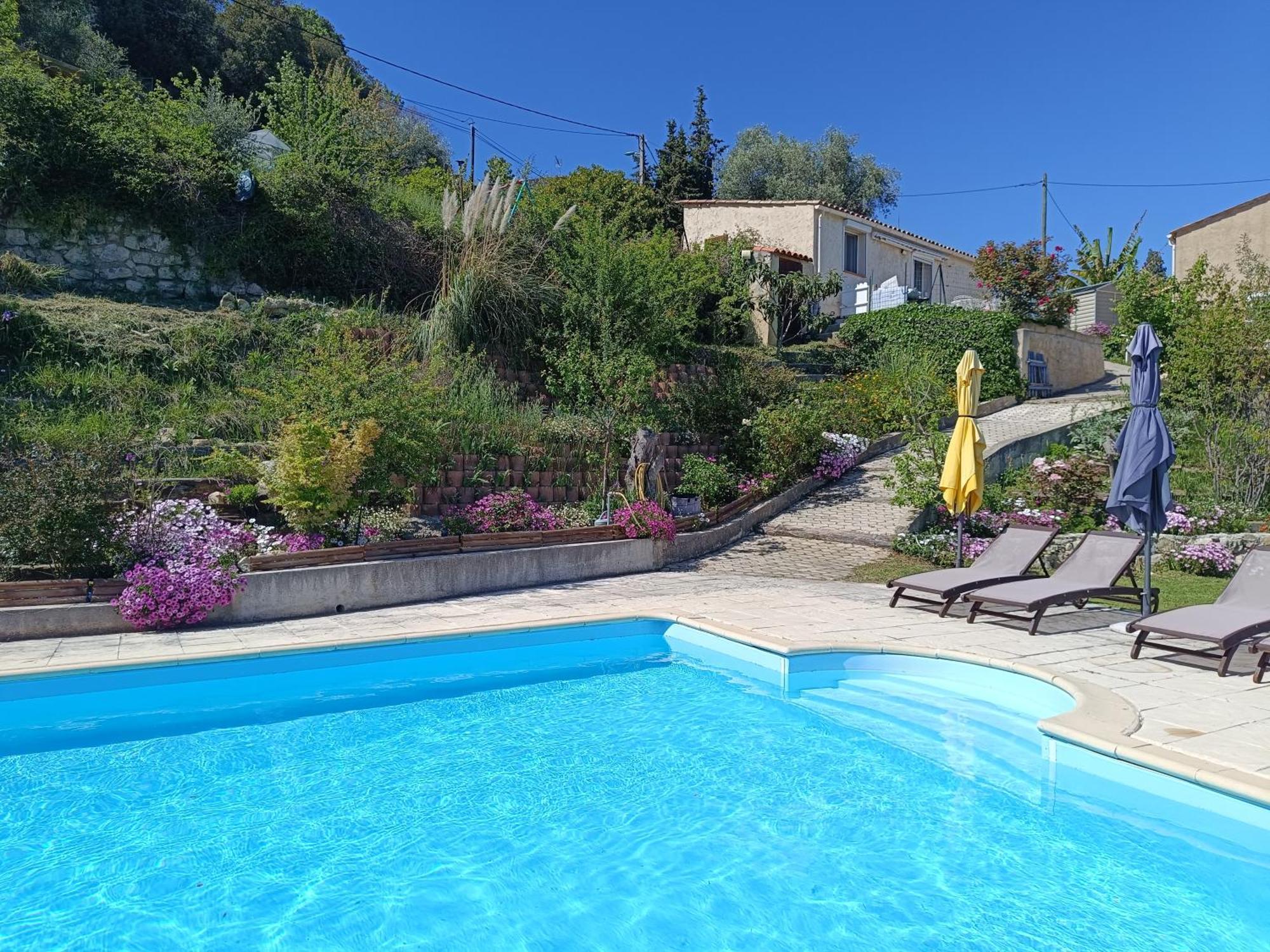 Studio le romantique à 20 kms de Nice Bendéjun Exterior foto